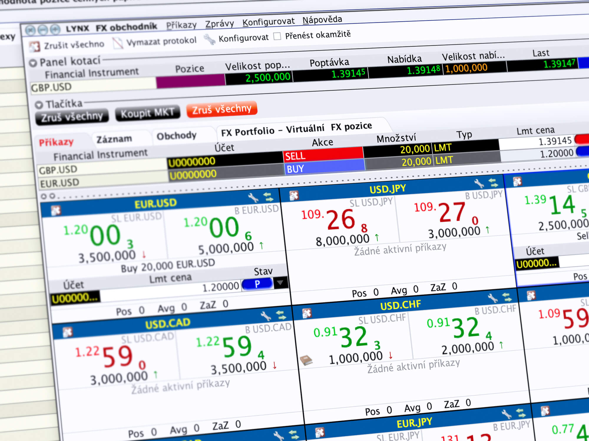 Jednoducho vytvorte obchodný príkaz jedným rýchlym kliknutím Detail obchodného nástroja FX Trader a zadávanie obchodných príkazov