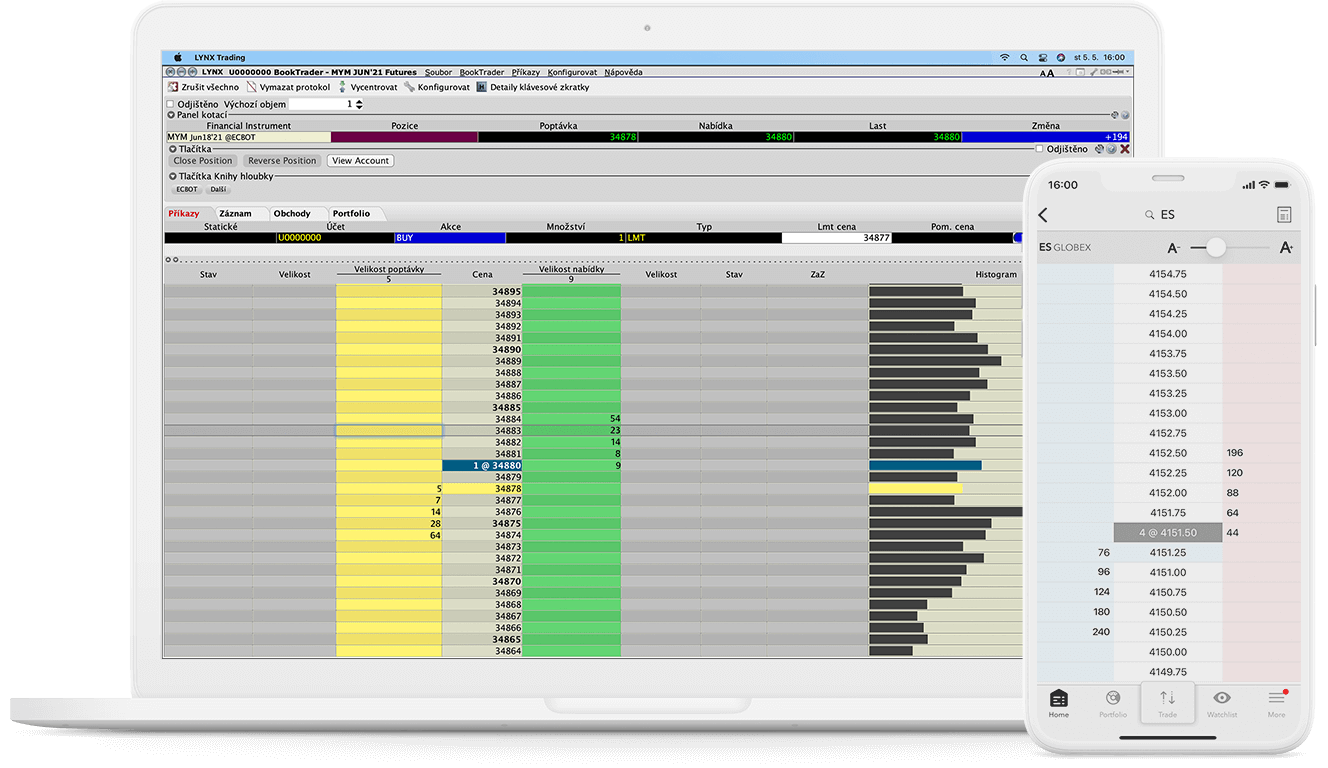 Trading nástroj: BookTrader