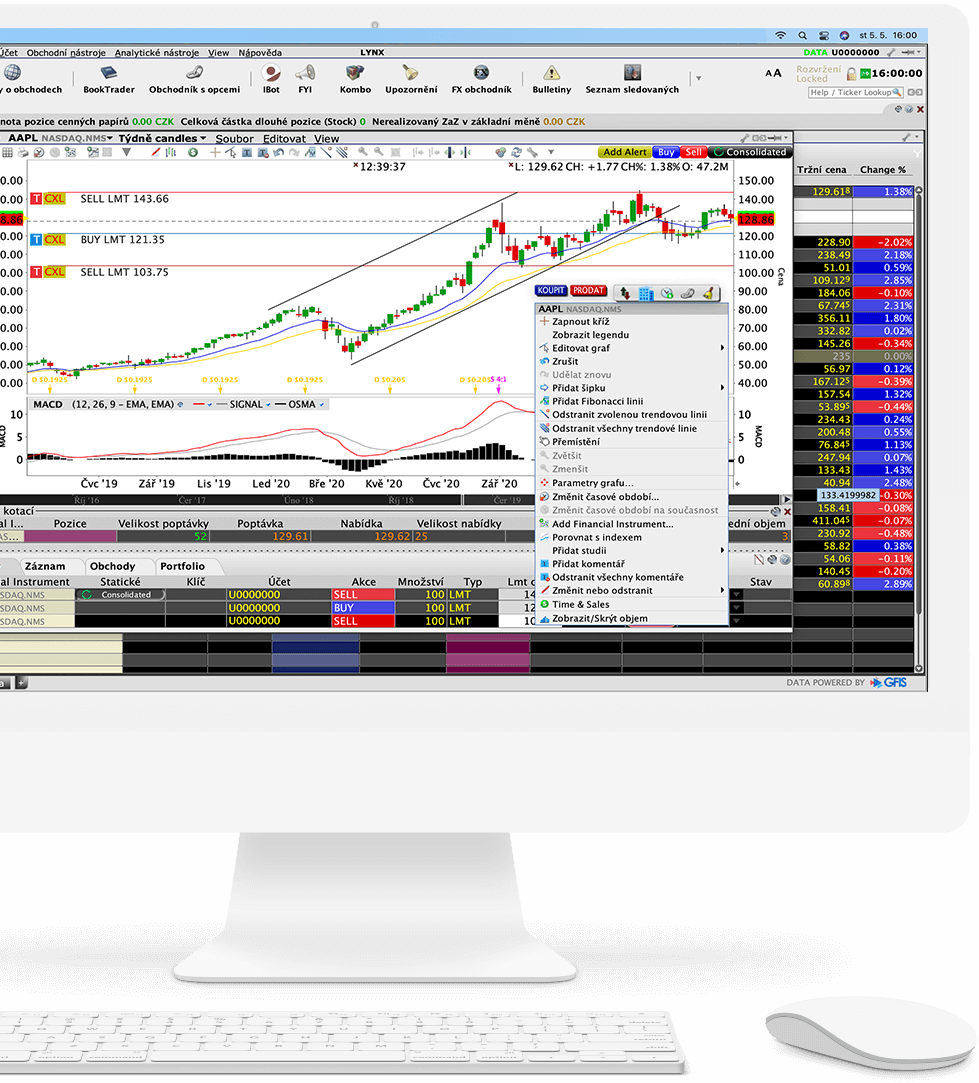 Obchodný softvér: Obchodná platforma Trader Workstation (TWS)