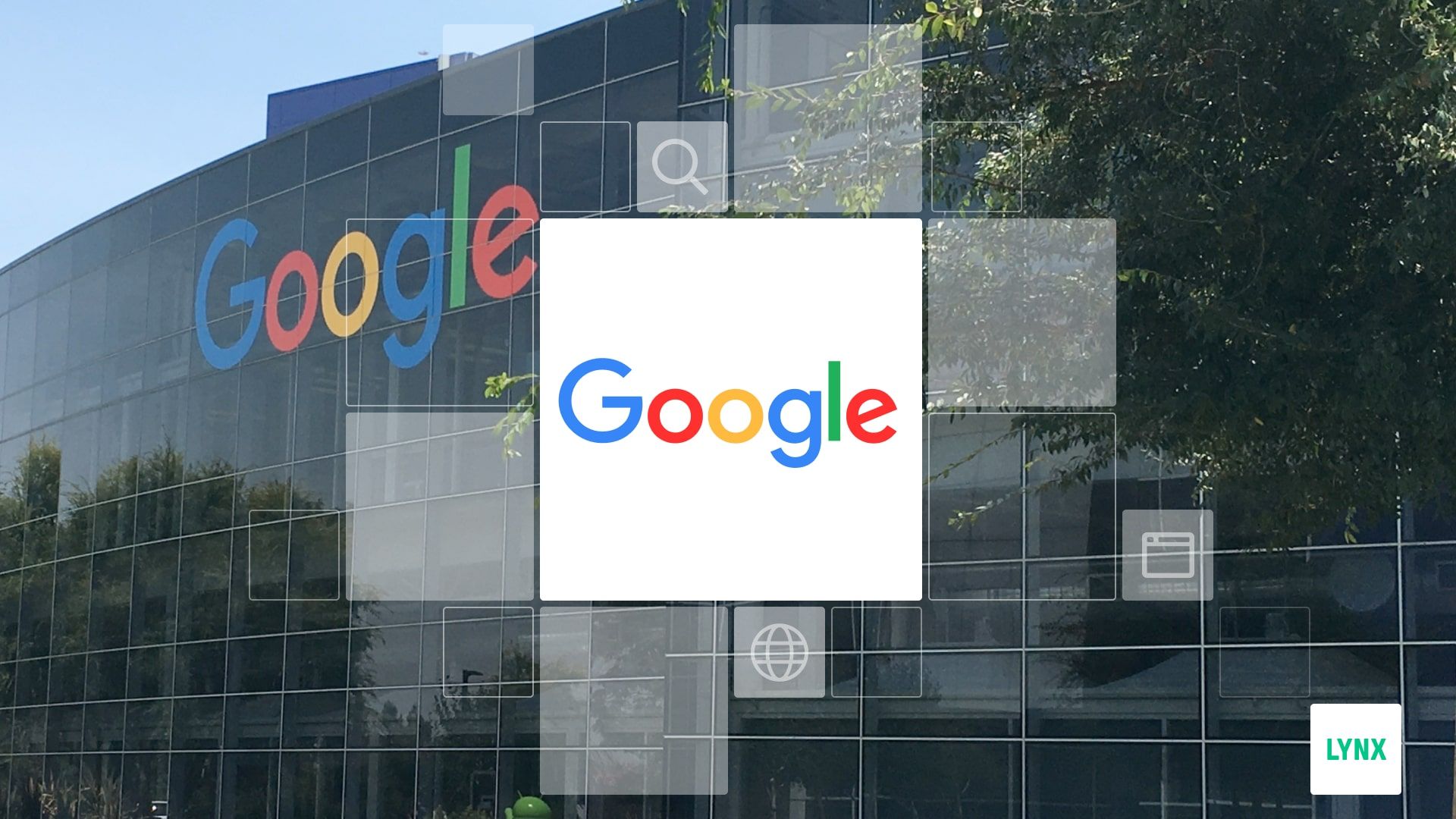 Budova a logo spoločnosti Google